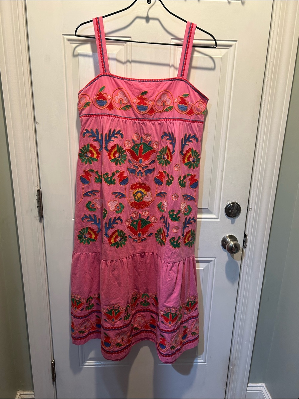 J Marie Embroidered Midi Dress
